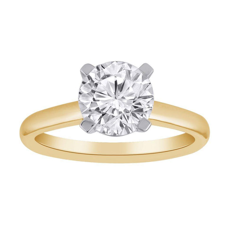 14CT YELLOW GOLD SOLITAIRE DIAMOND RING - 1.00CT