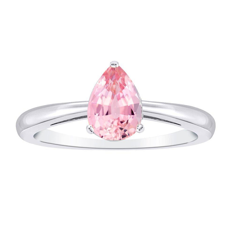 14CT WHITE GOLD PINK DIAMOND RING