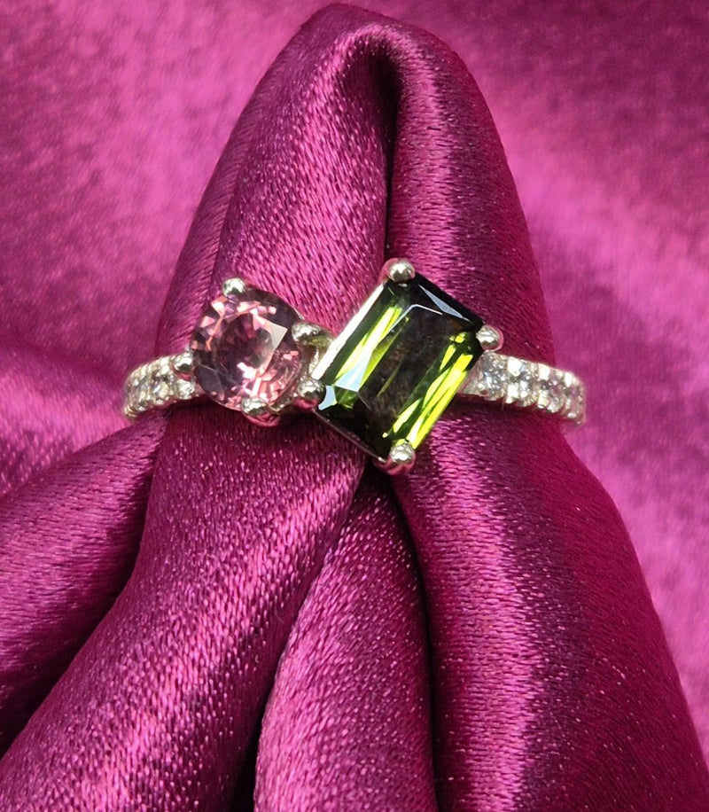 9YG MULTI TOURMALINE RING