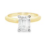 14CT TWO TONE 1.60CTSOLITAIRE DIAMOND ENGAGEMENT RING