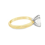 14CT TWO TONE 1.60CTSOLITAIRE DIAMOND ENGAGEMENT RING