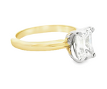 14CT TWO TONE 1.60CTSOLITAIRE DIAMOND ENGAGEMENT RING