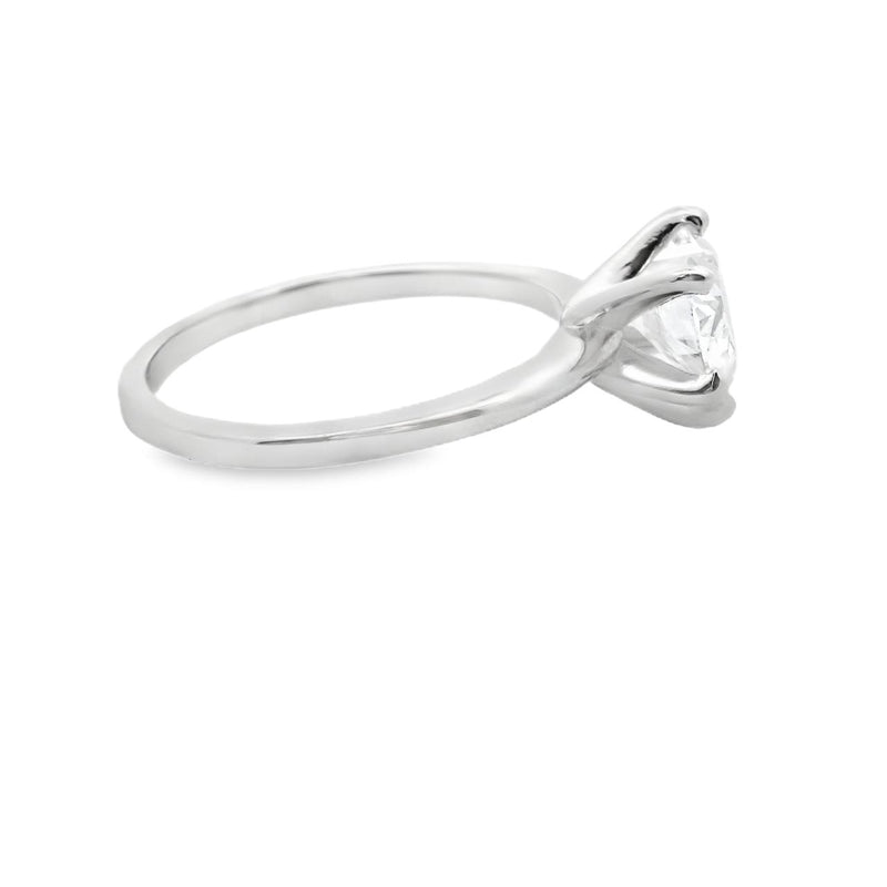 10CT WHITE GOLD HEART DIAMOND SOLITAIRE RING