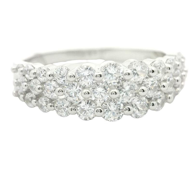 STERLING SILVER CUBIC ZIRCONIA RING