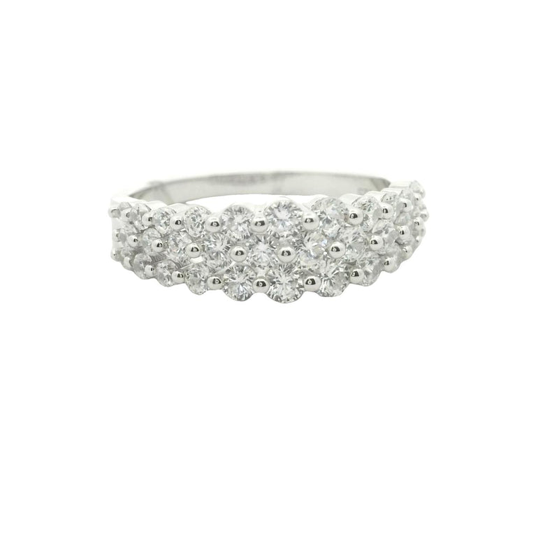 STERLING SILVER CUBIC ZIRCONIA RING