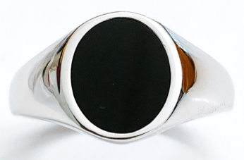 STERLING SILVER MENS SIGNET RING