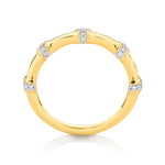 9CT YELLOW GOLD DIAMOND DRESS RING