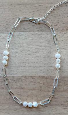 FWP NECKLACE ON SILVER PLATED CHAIN