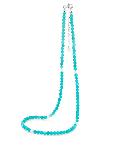 PEARL & AMAZONITE NECKLACE