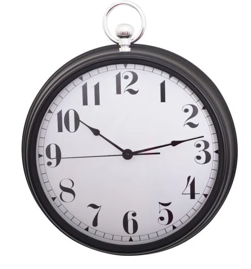 CLASSIC WALL CLOCK - BLACK