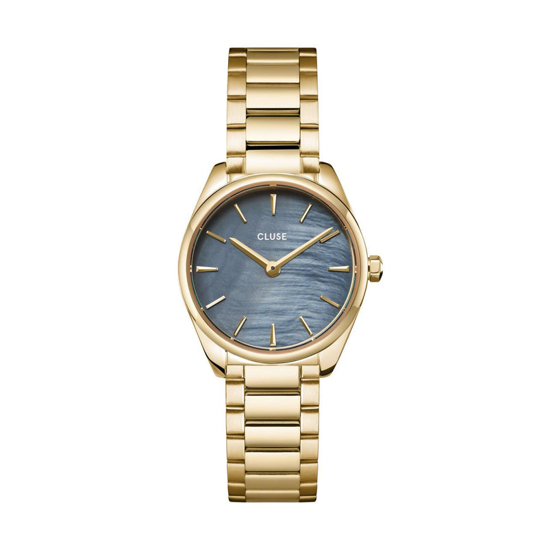 CLUSE FEROCE BLUE & GOLD WATCH