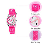 TIKKERS - PINK FLOWER TIME TEACHER WATCH