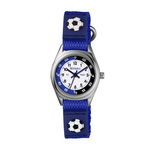 TIKKERS - BLUE SOCCER TIME TEACHER WATCH
