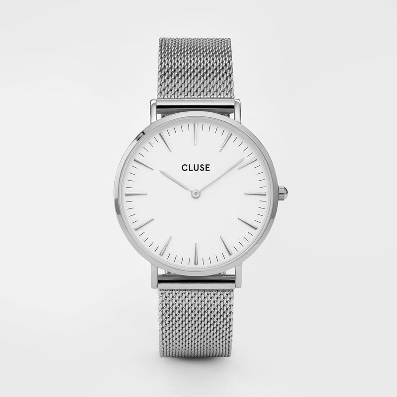 CLUSE WATCH BOHO CHIC SILVER/WHITE