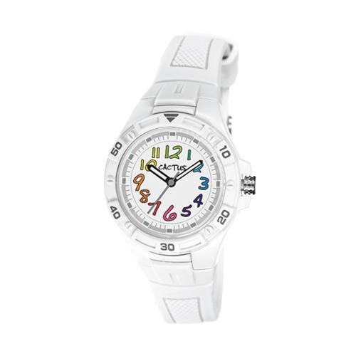 CACTUS - ANALOGUE WATCH WHITE