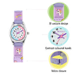 TIKKERS - PURPLE UNICORN TIME TEACHER WATCH