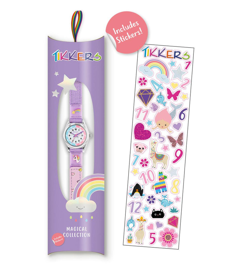 TIKKERS - PURPLE UNICORN TIME TEACHER WATCH