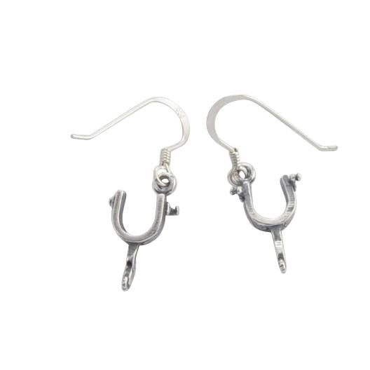 SS HORSE SPUR DANGLE EARRINGS