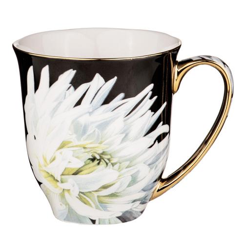WHITE DAHLIA MUG