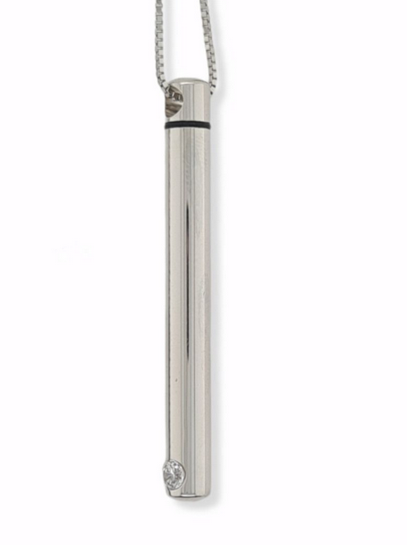 SS CYLINDER MEMORIAL PENDANT