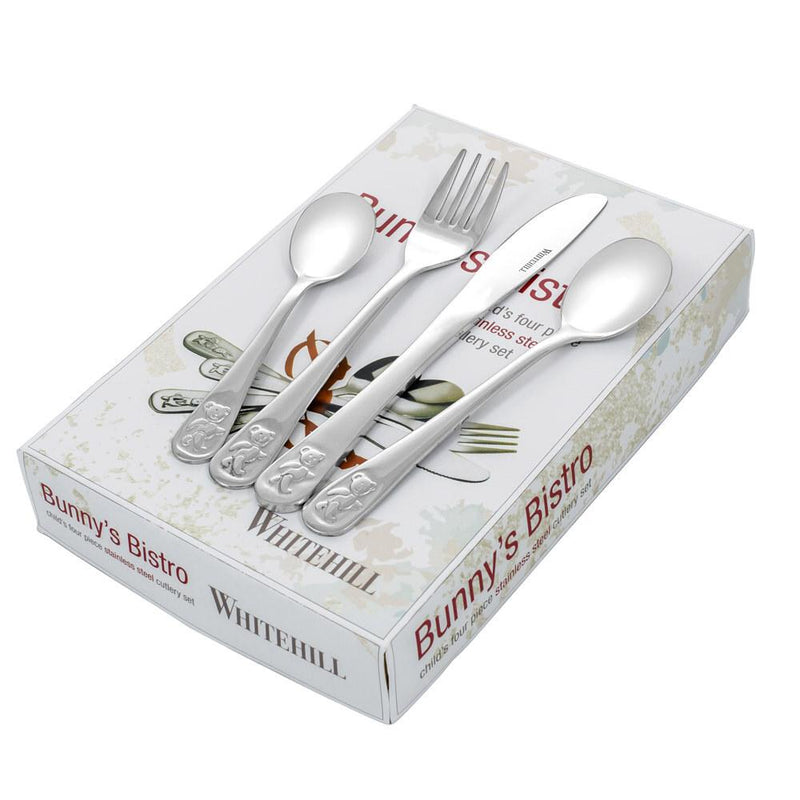 4PC TEDDY'S TABLE CUTLERY SET