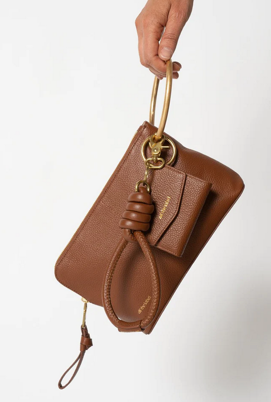 KNOT KEYRING HOLDER - MAHOGANY