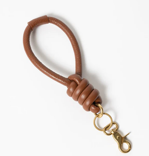 KNOT KEYRING HOLDER - MAHOGANY