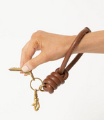 KNOT KEYRING HOLDER - MAHOGANY