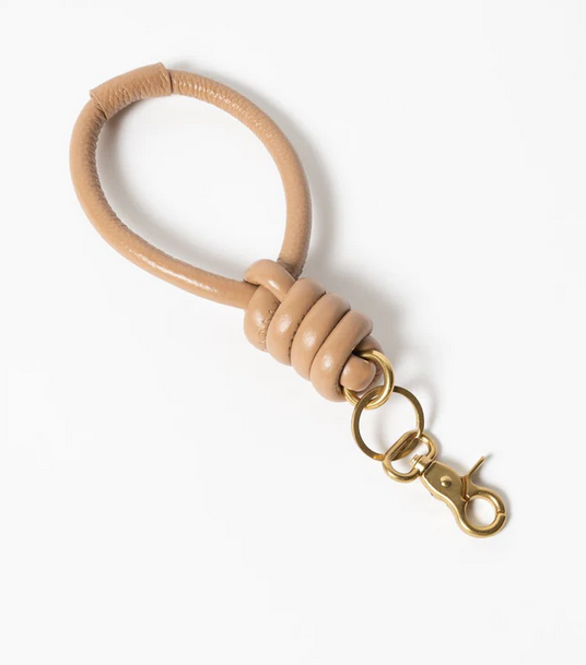 KNOT KEYRING HOLDER - LATTE
