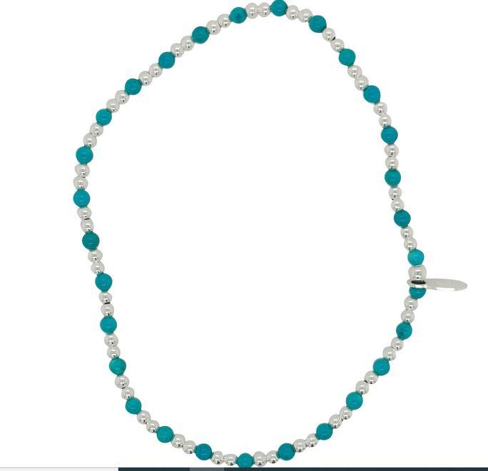 SILVER TRUQUOISE BRACELET