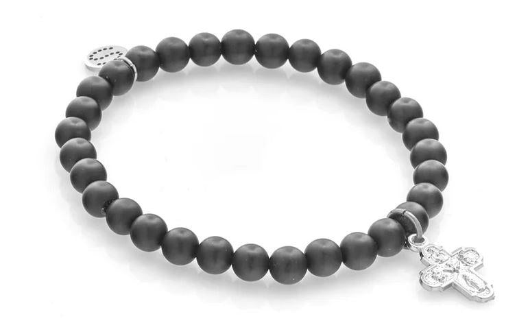BLACK ONYX BRACELET SILVER