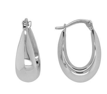 9CT SILVER FILLED HOOPS