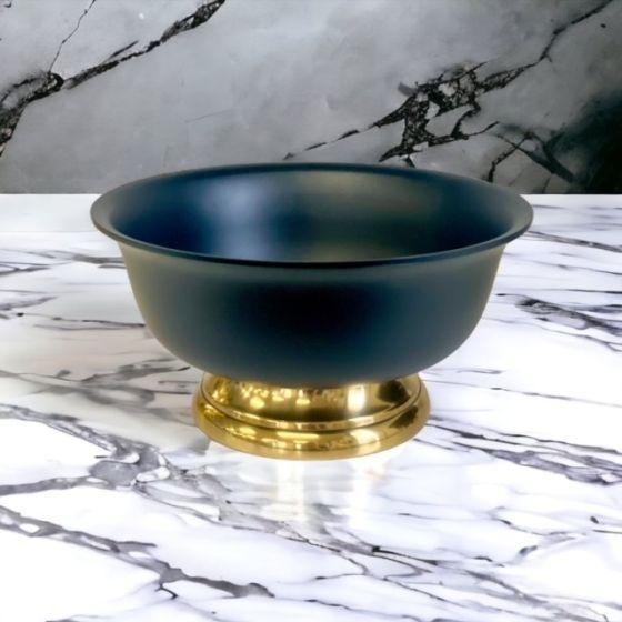 BOWL WITH GOLD BASE