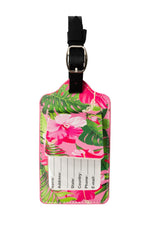 LUGGAGE TAG - PINK HIBISCUS