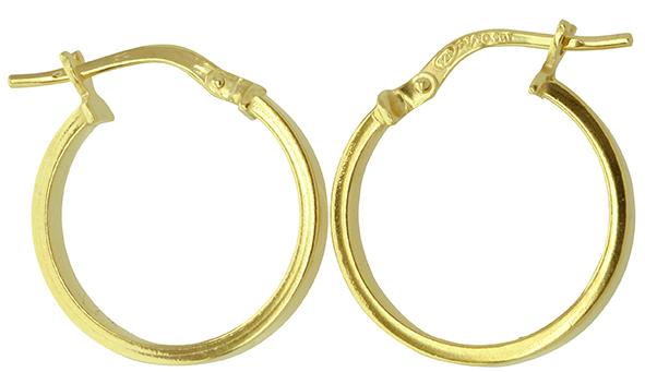 SS / 9YG BONDED HOOPS