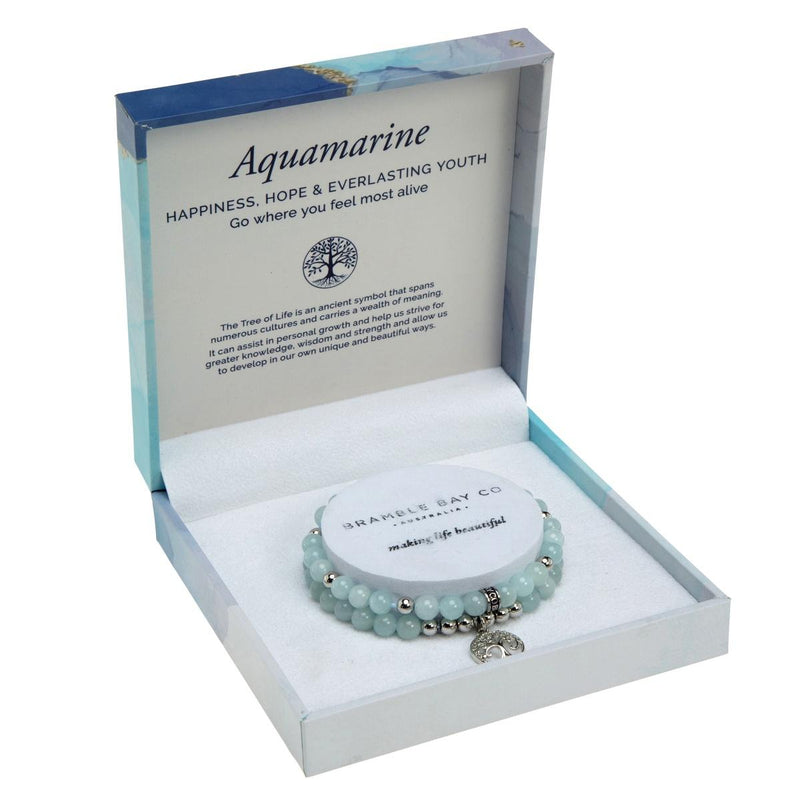 AQUAMARINE DUO BRACELET