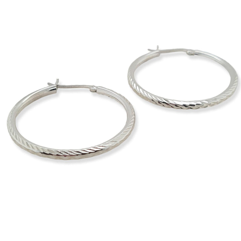 SS LARGE TWIST HOOPS