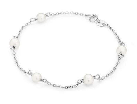 SILVER PEARL BRACELET