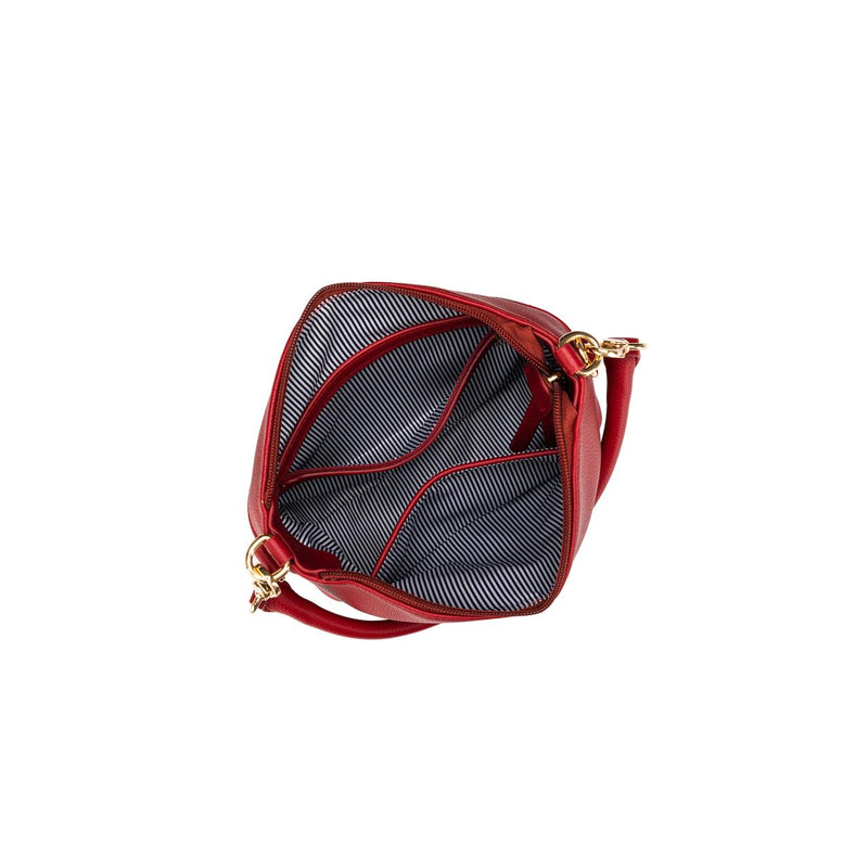 ALICE DEEP RED CROSSBODY BAG