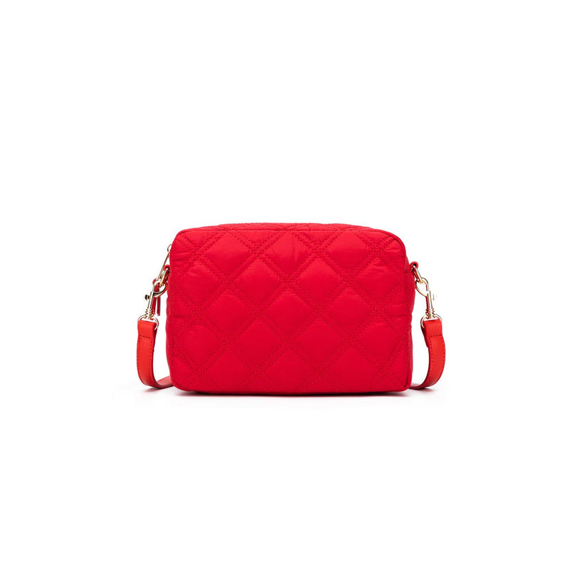 MELROSE QUILTED RED RAVEN BAG