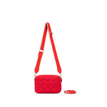 MELROSE QUILTED RED RAVEN BAG