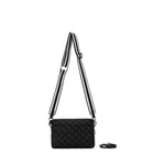 TRIBECA QUILTED BLACK CROSSBODY/CLUTCH