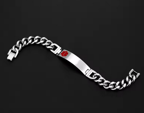 MEDIC ALERT BRACELET S STEEL