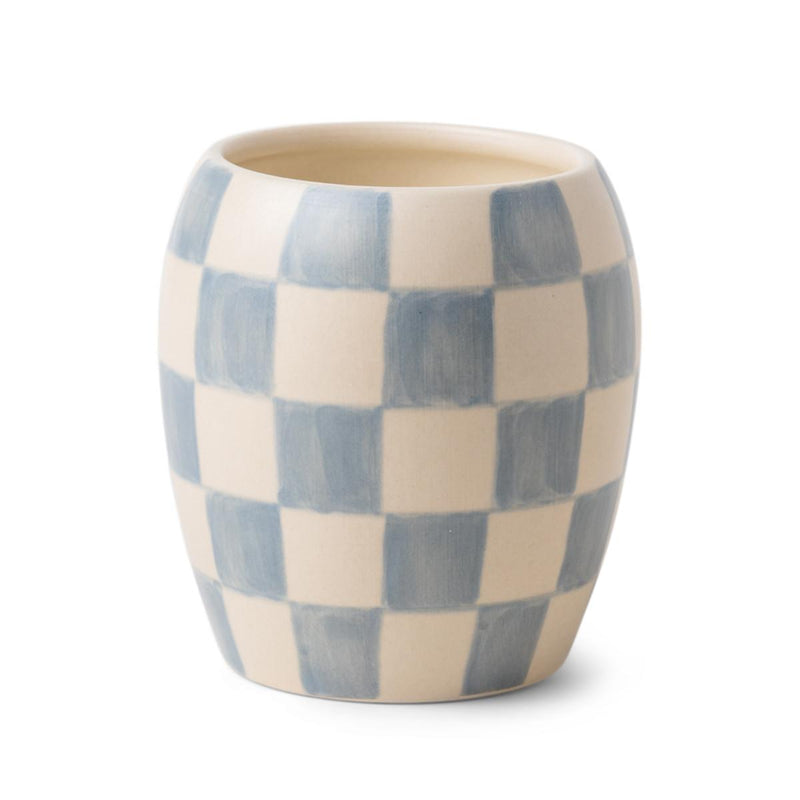 CHECKMATE PORCELAIN CANDLE - COTTON & TEAK