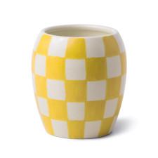 CHECKMATE PORCELAIN CANDLE - GOLDEN AMBER