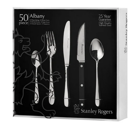 STANLEY ROGERS ALBANY 50PCE CUTLERY SET