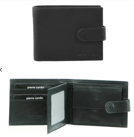 BLK PIERRE CARDIN MENS WALLET
