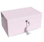 PINK WOODEN JEWELLERY BOX