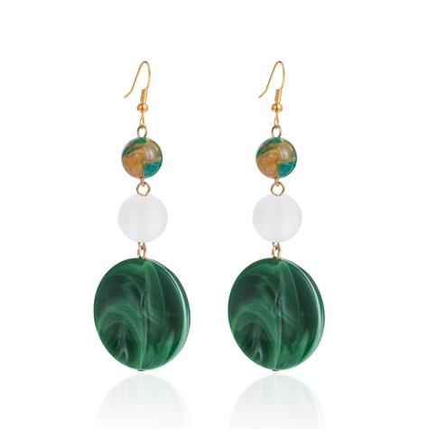 GREEN DROP EARRINGS