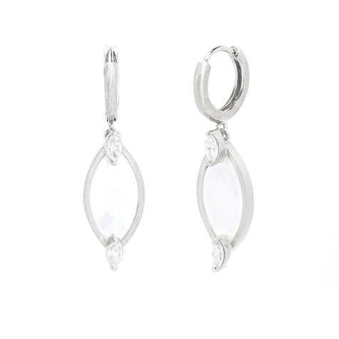 SS MOP DROP EARRINGS